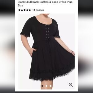 Black lacy skull dress